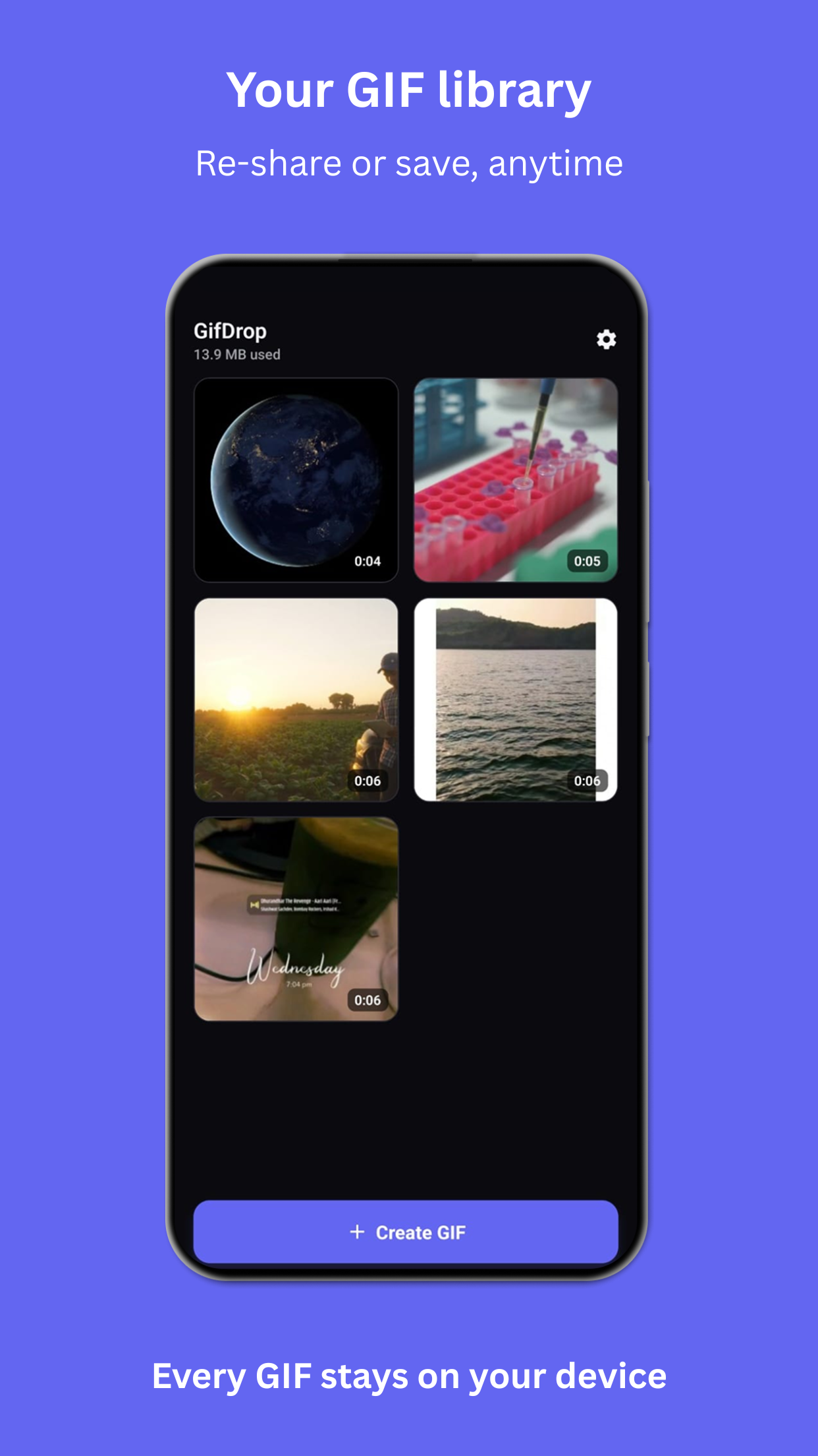 GifDrop — convert screen