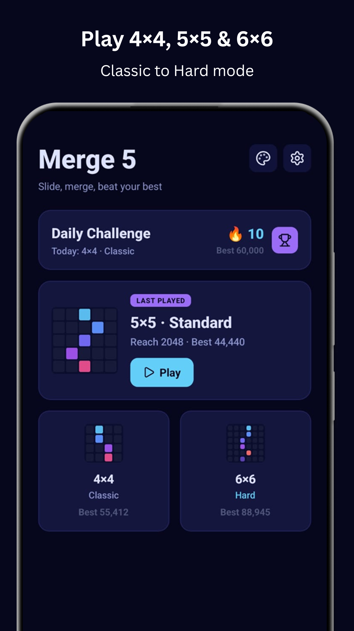Merge 5 — daily challenge